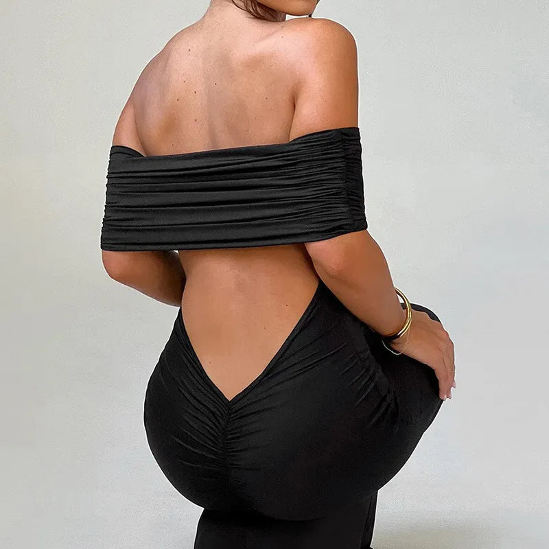 Vestido Elegante con Espalda Abierta para Mujer