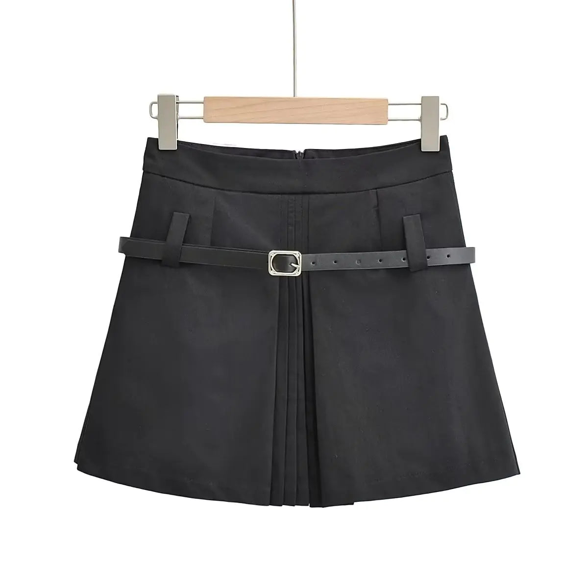 Women's Pleated Solid Color Fashion Skirt