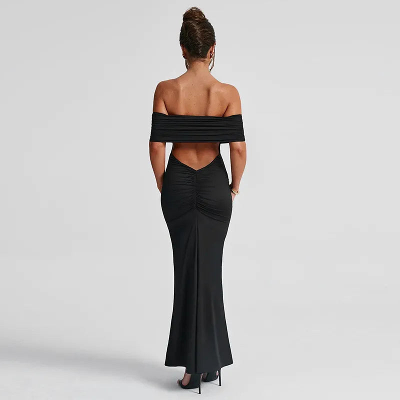 Vestido Elegante con Espalda Abierta para Mujer