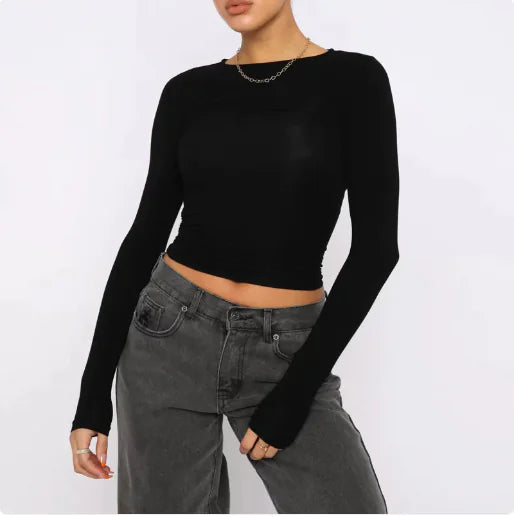 Jersey Slim de Manga Larga