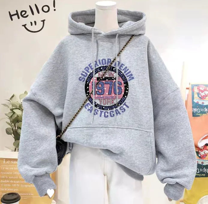 Women's Hooded Sweater - Printed and Versatile Design