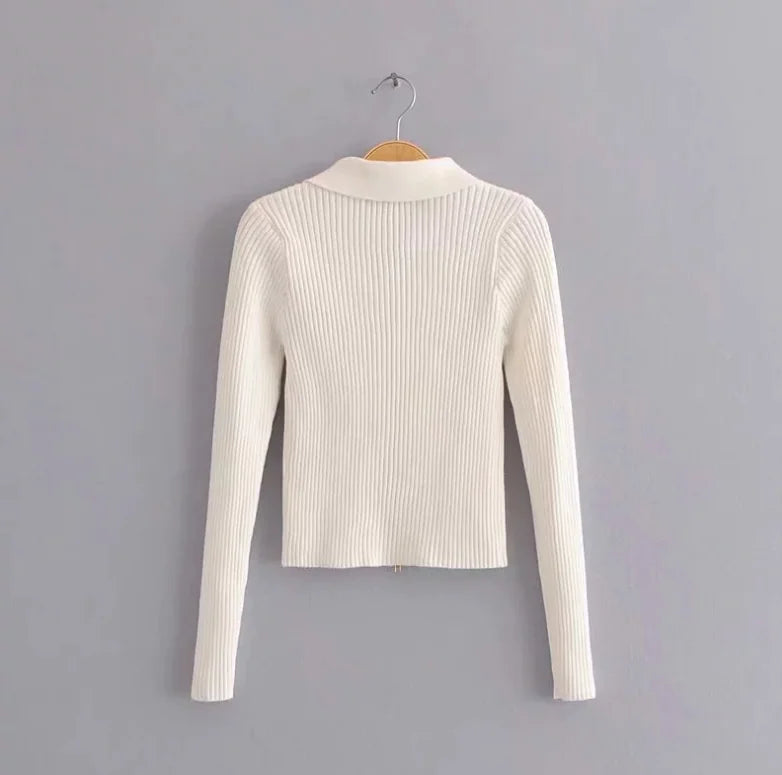 Jersey de Punto con Doble Cremallera