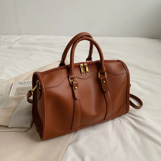 Bolso Grande de textura con asa corta
