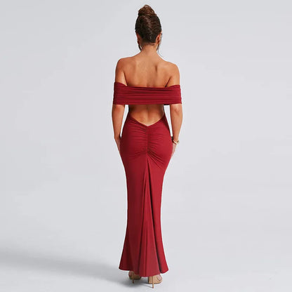 Vestido Elegante con Espalda Abierta para Mujer