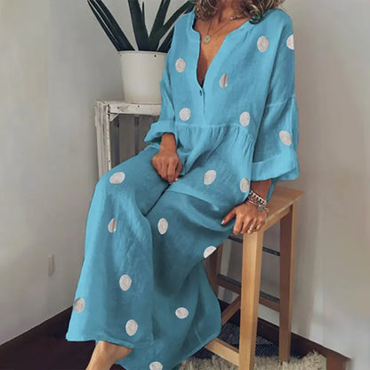 Vestido Maxi Estampado Bohemio