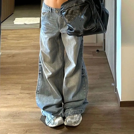 Chic Oversized Wide-leg Jeans