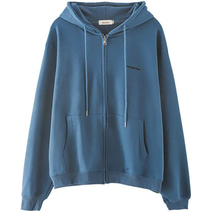 Suéter Cárdigan con Capucha Gris