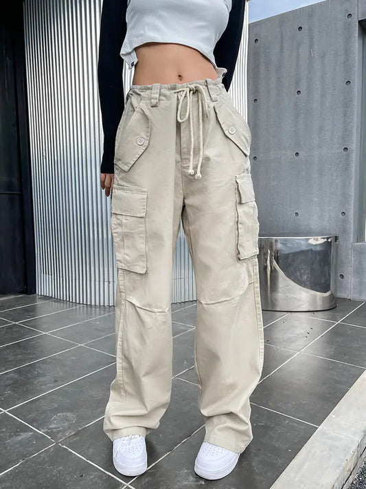 Pantalones Anchos de Cintura Alta