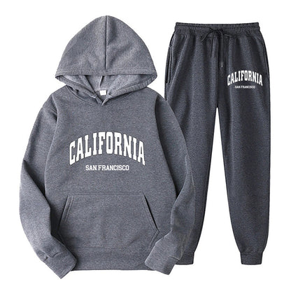 Conjunto de Sudadera con Capucha y Pantalón Jogger