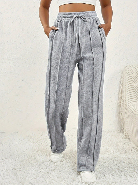 Pantalones Anchos de Cintura Alta para Mujer
