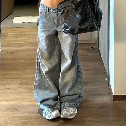 Chic Oversized Wide-leg Jeans