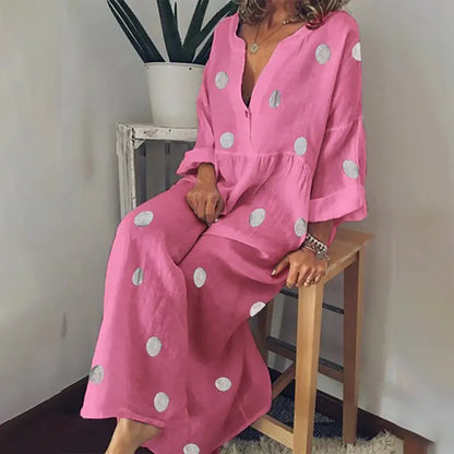 Vestido Maxi Estampado Bohemio