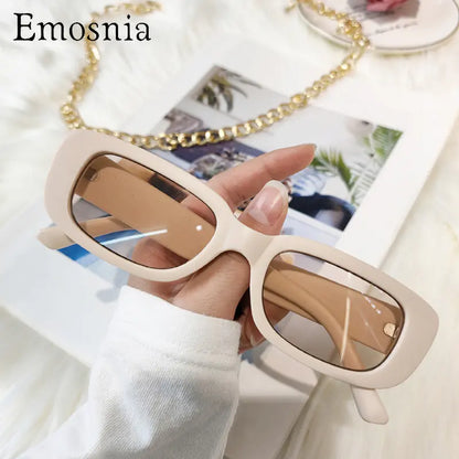 Y2K Small Rectangular Candy Tone Sunglasses for All
