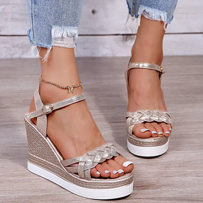 Sandalias de Plataforma con Cuña