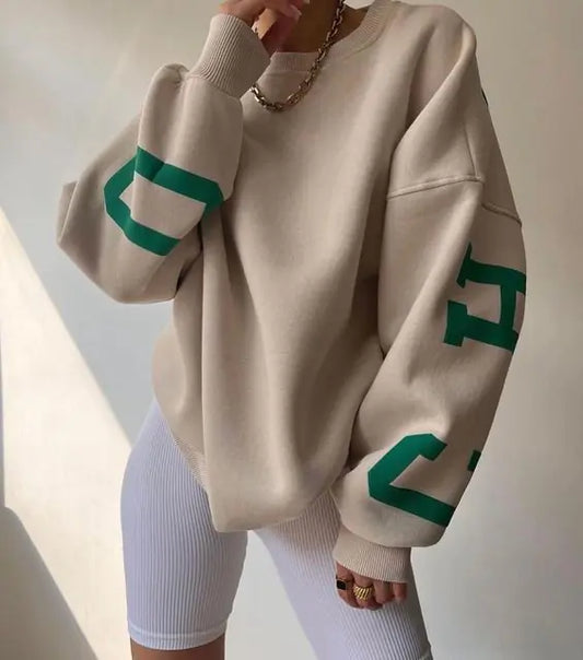 Suéter Holgado de Lana Y2K