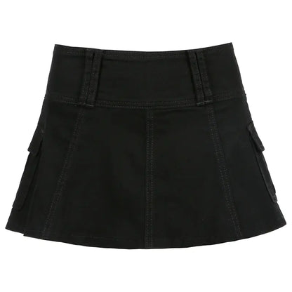 Falda Plisada de Mezclilla para un Look Elegante