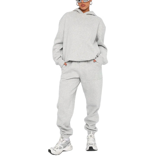 Conjunto de Sudadera con Capucha y Pantalones Largos de Otoño - Invierno