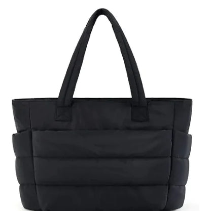 Bolso de Algodón Grande con Cremallera