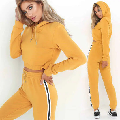 Conjunto Deportivo con Sudadera con Capucha para Actividades al Aire Libre