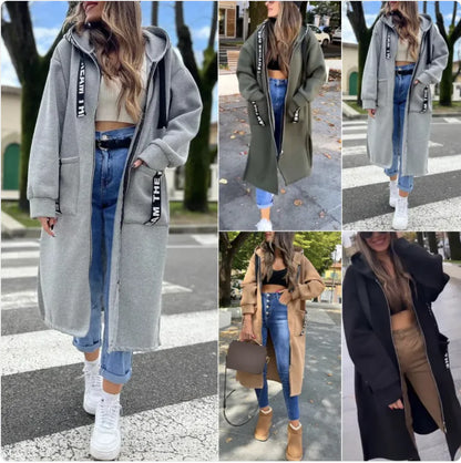Chaqueta Deportiva con Capucha y Cierre
