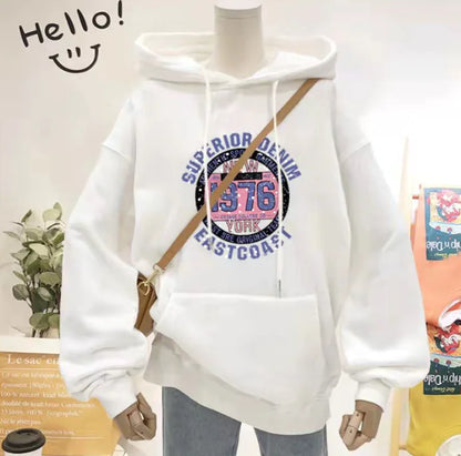Women's Hooded Sweater - Printed and Versatile Design