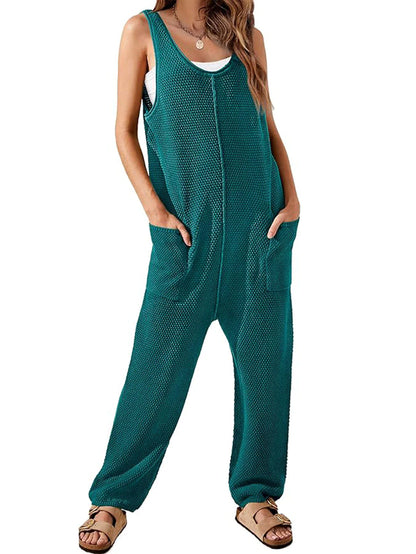 Waffle Knit Jumpsuit