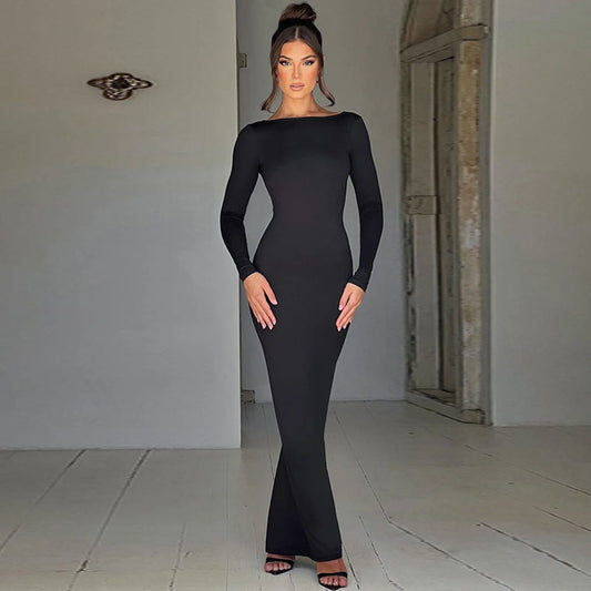 Vestido Plisado Sin Espalda