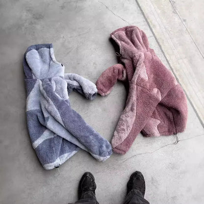 Chaqueta Esponjosa de Lana con Cremallera