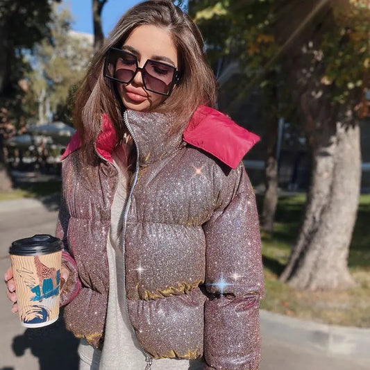Chaqueta de Algodón con Capucha con Cierre