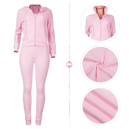Conjunto de Chaleco con Capucha en Otoño Invierno