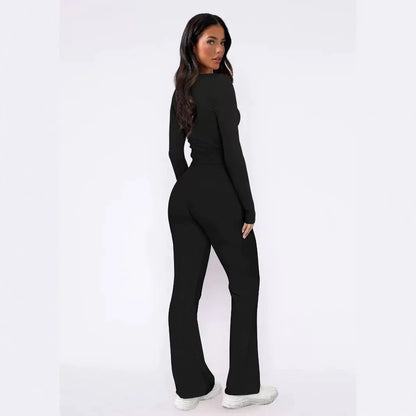 Conjunto de Top de Manga Larga y Pantalones