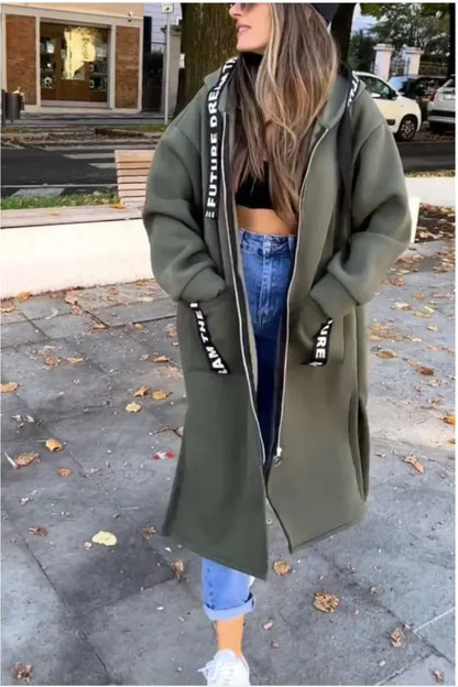 Chaqueta Deportiva con Capucha y Cierre