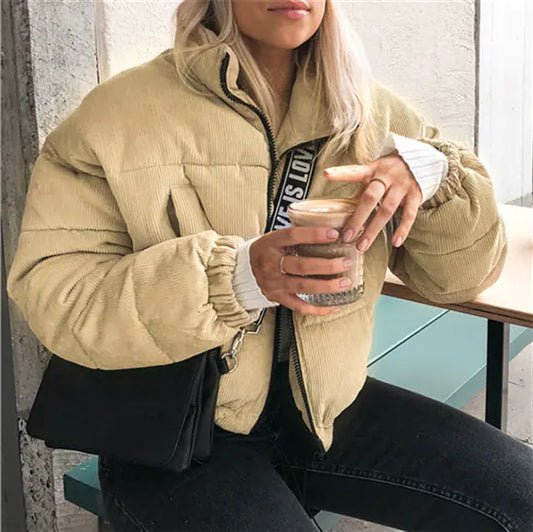 Chaqueta Acolchada de Pana