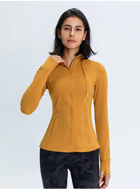 2020 Women's Sports Hooded Jacket for Running & Yoga