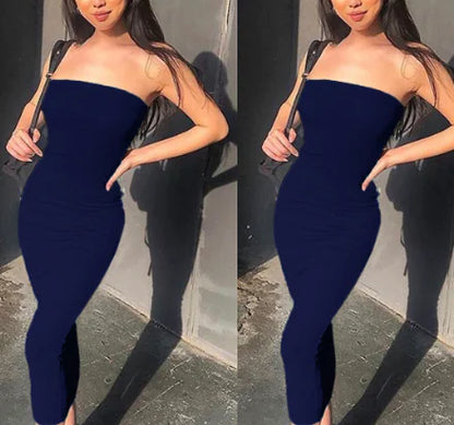 Vestido Ceñido Largo