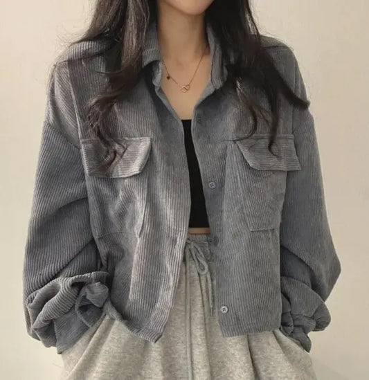 Chaqueta Crop Vintage de Pana