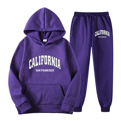 Conjunto de Sudadera con Capucha y Pantalón Jogger