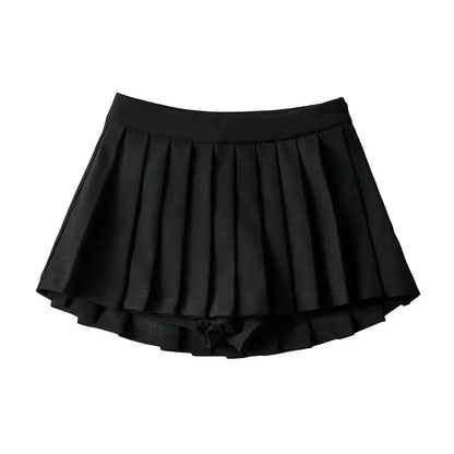 Falda Plisada de Cintura Alta para Mujer