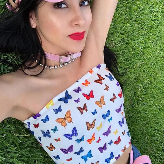 Top Strapless Mariposa