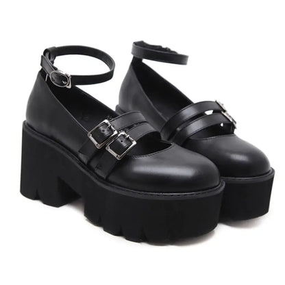 Zapatos de Plataforma con Tacón