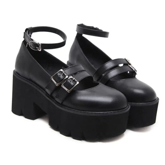 Zapatos de Plataforma con Tacón