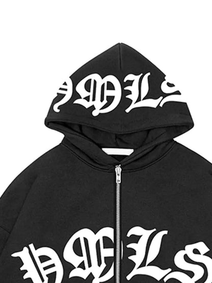 Chaqueta Vintage Hip Hop Y2K para Mujer - Sudadera con Capucha Casual