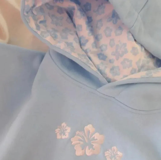 Sudadera con Capucha con Bordado Floral