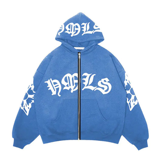 Chaqueta Vintage Hip Hop Y2K para Mujer - Sudadera con Capucha Casual