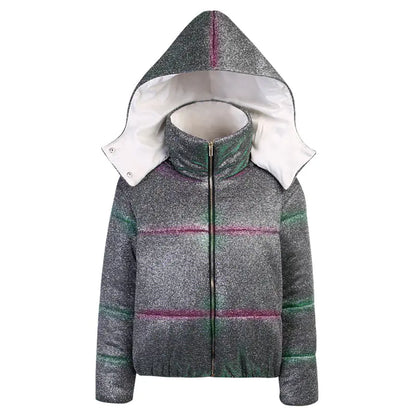Chaqueta de Algodón con Capucha con Cierre