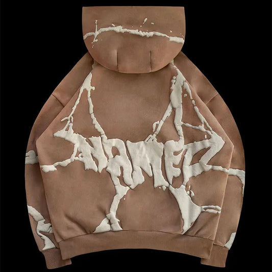 Sudadera con Capucha y Cierre Y2K