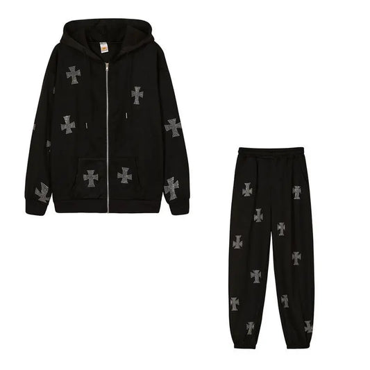 Conjunto de Dos Piezas con Diseño de Cruz