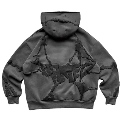 Sudadera con Capucha y Cierre Y2K