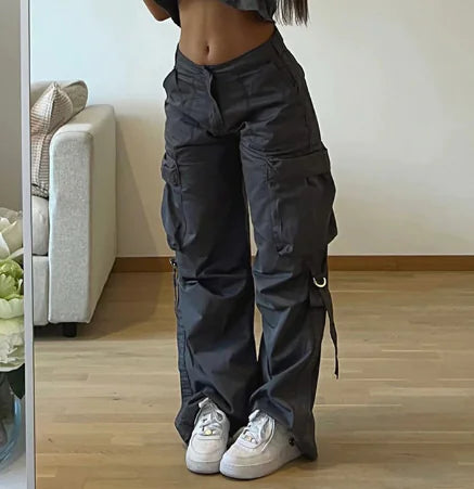 Pantalones Cargo de Cintura Baja