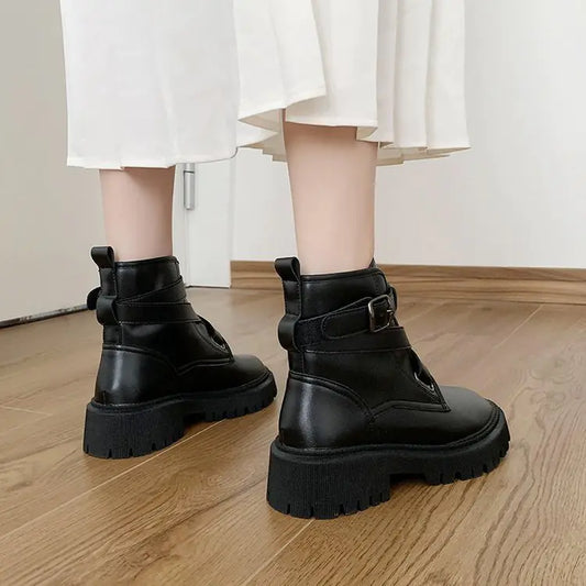 Botines Casuales de Suela Gruesa Aumentada